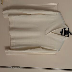 Cream V-Neck Sweater